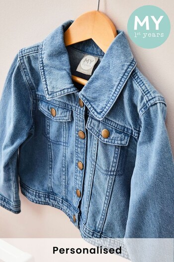 Personalised Floral Heart Children’s Denim Jacket by My 1st Years (K67045) | £34