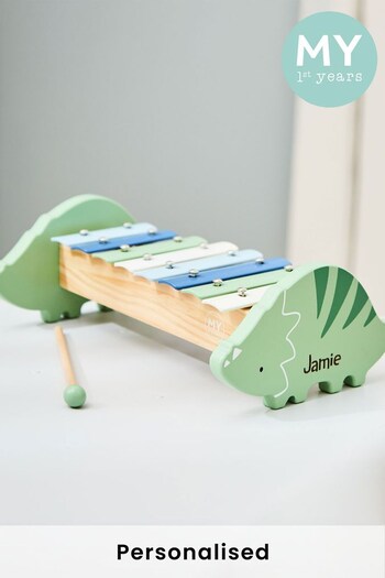 Personalised Wooden Dinosaur Xylophone by My 1st Years (K67052) | £30