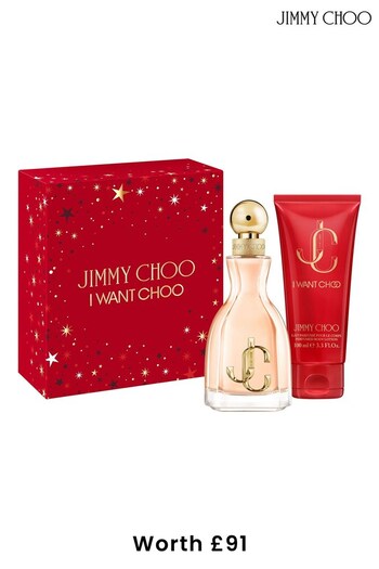 Jimmy Choo I Want Choo Eau de Parfum 60ml and Body Lotion 100ml Gift Set (K67183) | £72