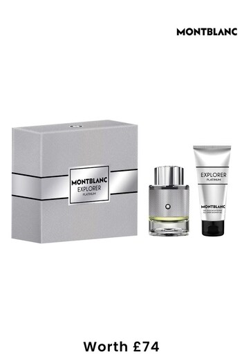 Montblanc Explorer Platinum Eau de Parfum 60ml and Shower Gel 100ml Gift Set (K67193) | £58
