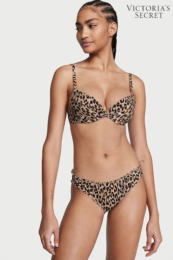 Victoria's Secret Leopard Padded Bikini Top (K67293) | £39