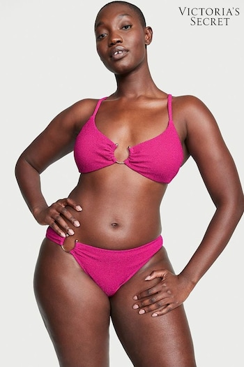 Victoria's Secret Forever Pink Cheeky Shimmer Swim Bikini Bottom (K67306) | £25