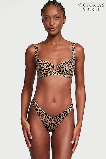 Victoria's Secret Leopard Balcony Swim Bikini Top (K67319) | £39
