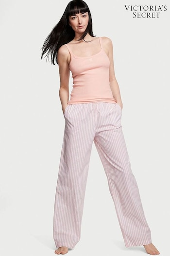 Victoria's Secret Pale Rose Stripe Pink Cami Long Pyjamas (K67331) | £45