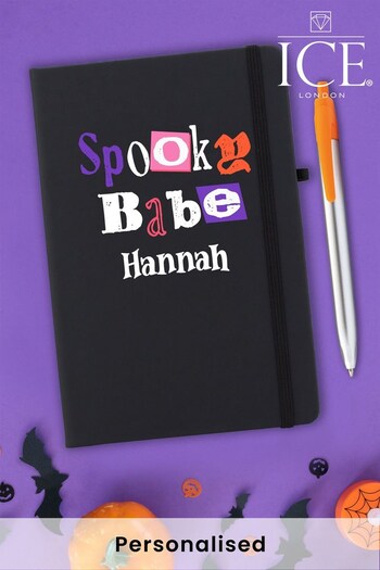 Personalised Spooky Babe Notebook and Pen Set by Ice London (K67365) | £12