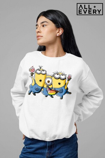 All + Every Arctic White Despicable Me Minions Party Women's Sweatshirt (K67379) | £36