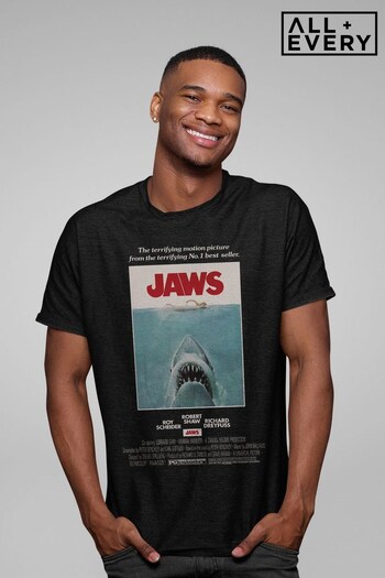 All + Every Black Jaws Movie Poster Men's T-Shirt (K67393) | £23