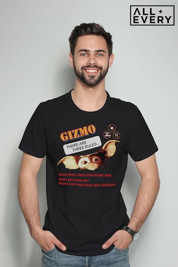All + Every Black Gremlins Gizmo There Are Three Rules Men's T-Shirt (K67399) | £23