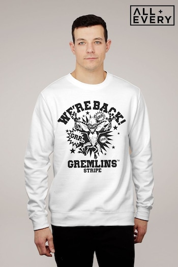 All + Every Arctic White Gremlins Halloween We Are Back Men's Sweatshirt (K67400) | £36