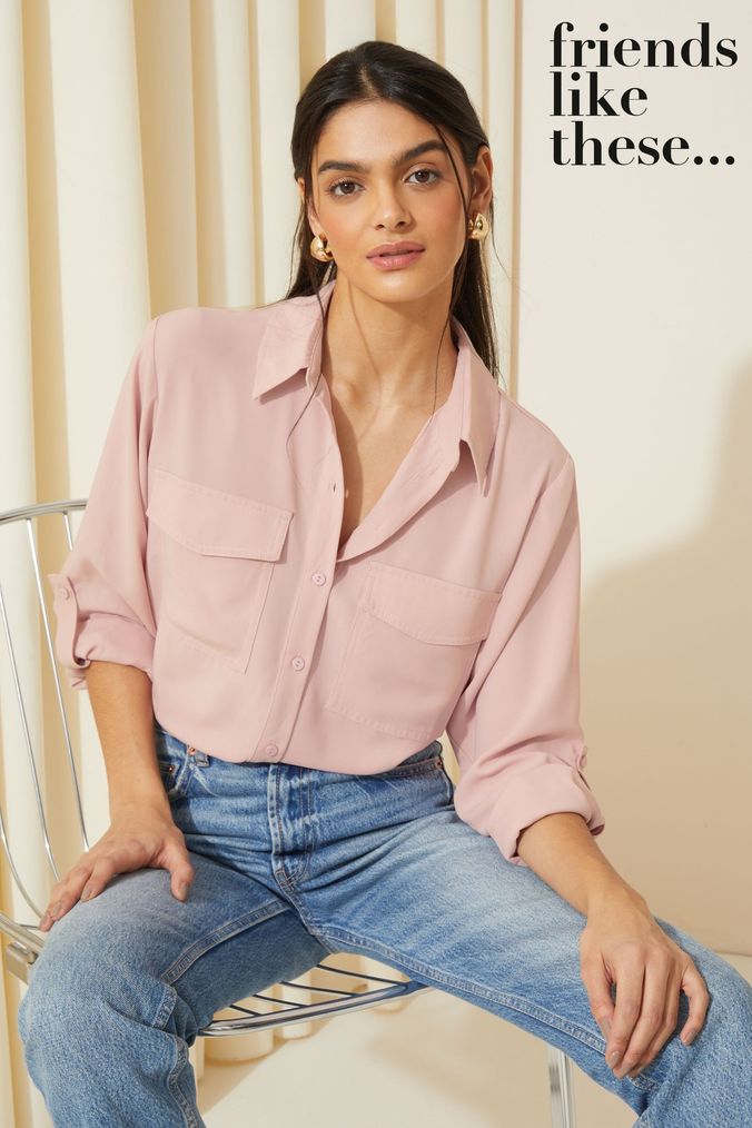 Pink shirt new arrivals womens uk