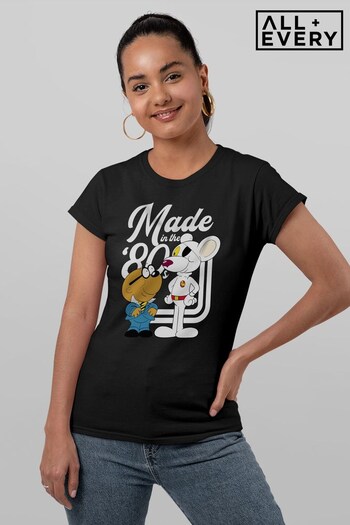 All + Every Black Danger Mouse Made In The 80s Women's T-Shirt (K67514) | £23