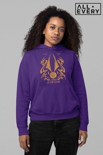 All + Every Purple Harry Potter Golden Snitch I Open At The Close Women's Hooded Sweatshirt (K67553) | £40