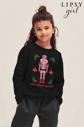 Lipsy Black Nutcracker Kids Sweatshirt by Lipsy (K67590) | £23