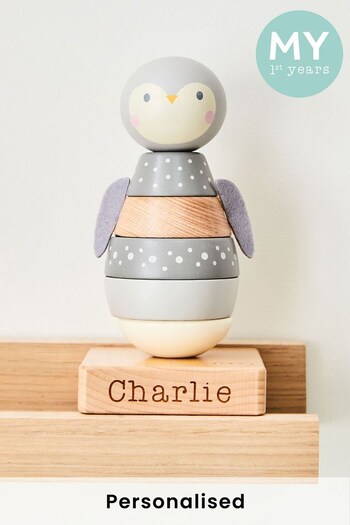 Personalised Penguin Stacker Toy by My 1st Years (K67612) | £28