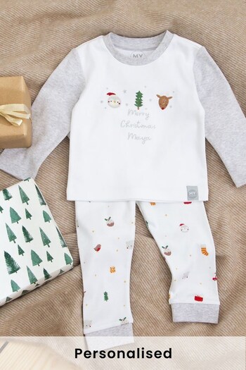 Personalised Merry Christmas Pyjamas by My 1st Years (K67617) | £28