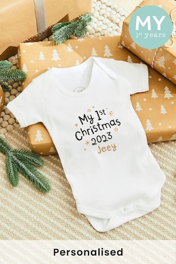 Personalised My 1st Christmas Bodysuit by My 1st Years (K67618) | £15