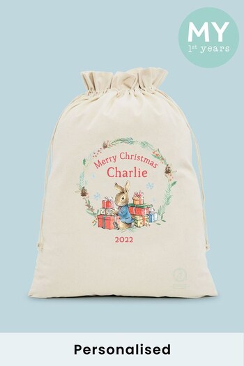 Personalised Peter Rabbit Christmas Sack by My 1st Years (K67622) | £24
