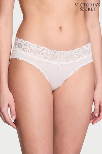 Victoria's Secret Coconut White Hipster Lace Waist Knickers (K67628) | £9