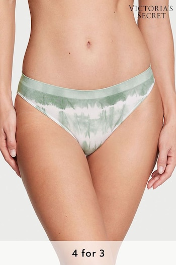 Victoria's Secret Seasalt Green Printed Seamless Bikini Knickers (K67640) | £9