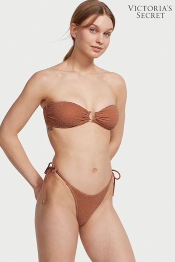 Victoria's Secret Toasted Sugar Brown Brazilian Shimmer Bikini Bottom (K67674) | £25