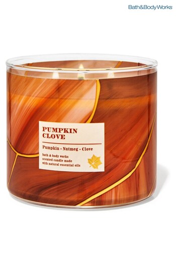 Bath & Body Works Pumpkin Clove Honeycrisp Apple 3 Wick Candle 14.5 oz / 411 g (K67726) | £29.50