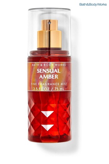 Bath & Body Works Sensual Amber Vanilla Bean Noel Travel Size Fine Fragrance Mist 2.5 fl oz / 75 mL (K67741) | £10