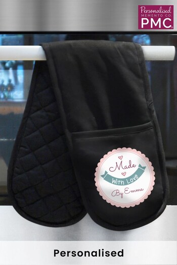 Personalised Made With Love Oven Glove by PMC (K67788) | £18