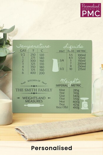 Personalised Kitchen Conversions Glass Chopping Board by PMC (K67790) | £22