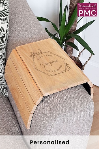 Personalised "Take Time For Yourself" Wooden Sofa Tray by PMC (K67791) | £20