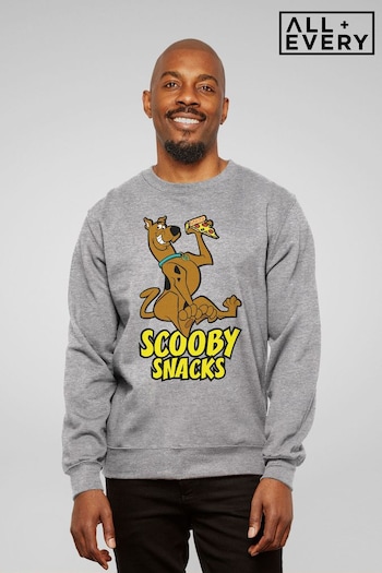 All + Every Sport Grey Scooby Doo Pizza Scooby Snacks Men's Sweatshirt (K68073) | £36