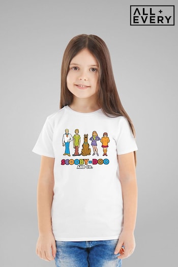 All + Every White Scooby Doo And Co Kids T-Shirt (K68082) | £19