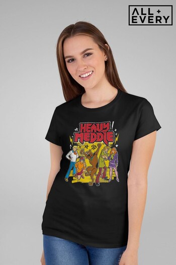 All + Every Black Scooby Doo Heavy Meddle Women's T-Shirt (K68088) | £23