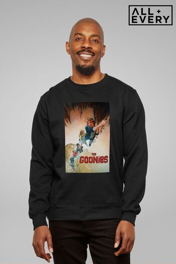 All + Every Black The Goonies Movie Poster Art Men's Sweatshirt (K68130) | £36