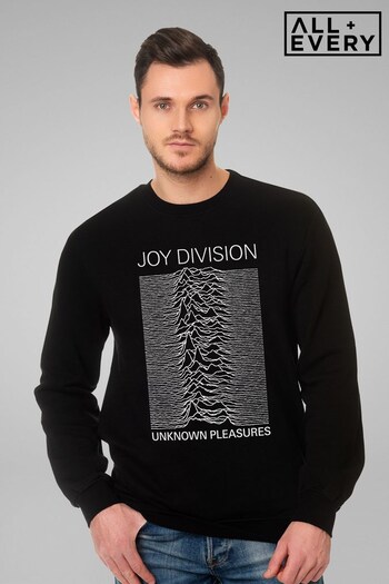All + Every Black Joy Division Unknown Pleasures Album Art Men's Music Sweatshirt (K68134) | £38