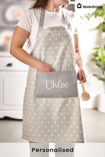 Personalised Hearts Apron by Love Abode (K68138) | £18