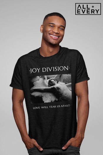 All + Every Black Joy Division Love Will Tear Us Apart Art Men's Music T-Shirt (K68139) | £24