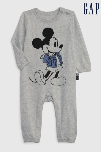 Gap Grey Disney Mickey Mouse Sleepsuit (K68271) | £45