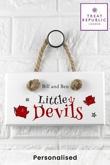 Personalised Halloween Little Devils Sign by Treat Republic (K68288) | £16.99