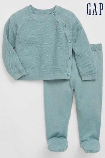 Gap Blue Two-Piece Long Sleeve Jumper Outfit Set (K68358) | £30