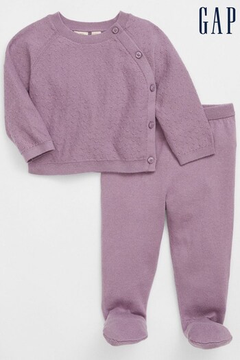 Gap Purple Two-Piece Long Sleeve Jumper Outfit Set (K68359) | £30