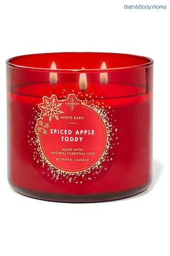 Bath & Body Works Spicd Apple Toddy 3 Wick Candle 14.5 oz / 411 g (K68401) | £20.50