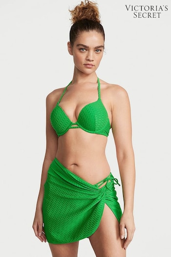 Victoria's Secret Green Fishnet Add 2 Cups Push Up Swim Bikini Top (K68479) | £35