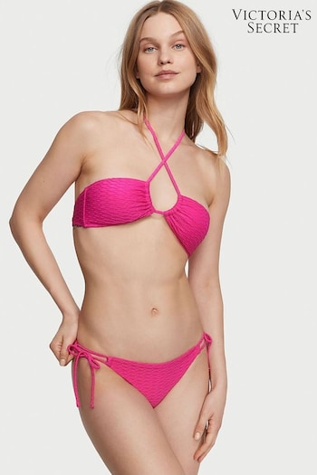 Victoria's Secret Forever Pink Fishnet Tie Side Swim Bikini Bottom (K68531) | £25