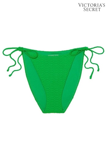 Victoria's Secret Green Fishnet Tie Side High Leg Swim Bikini Bottom (K68533) | £25