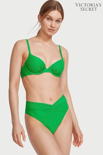 Victoria's Secret Green Fishnet Padded Swim Bikini Top (K68552) | £35