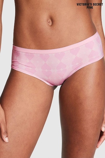 Victoria's Secret PINK Pink Bubble Heart Jaquard Seamless Hipster Knickers (K68557) | £9