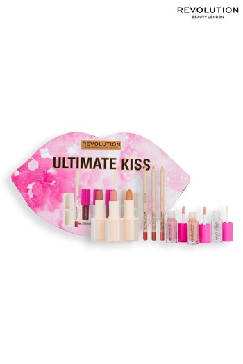 Revolution Ultimate Kiss Lipstick, Gloss and Liner Gift Set (Worth £31.50) (K68624) | £25