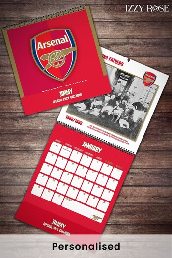 Personalised Arsenal 2024 Calendar by Izzy Rose (K68675) | £17.99