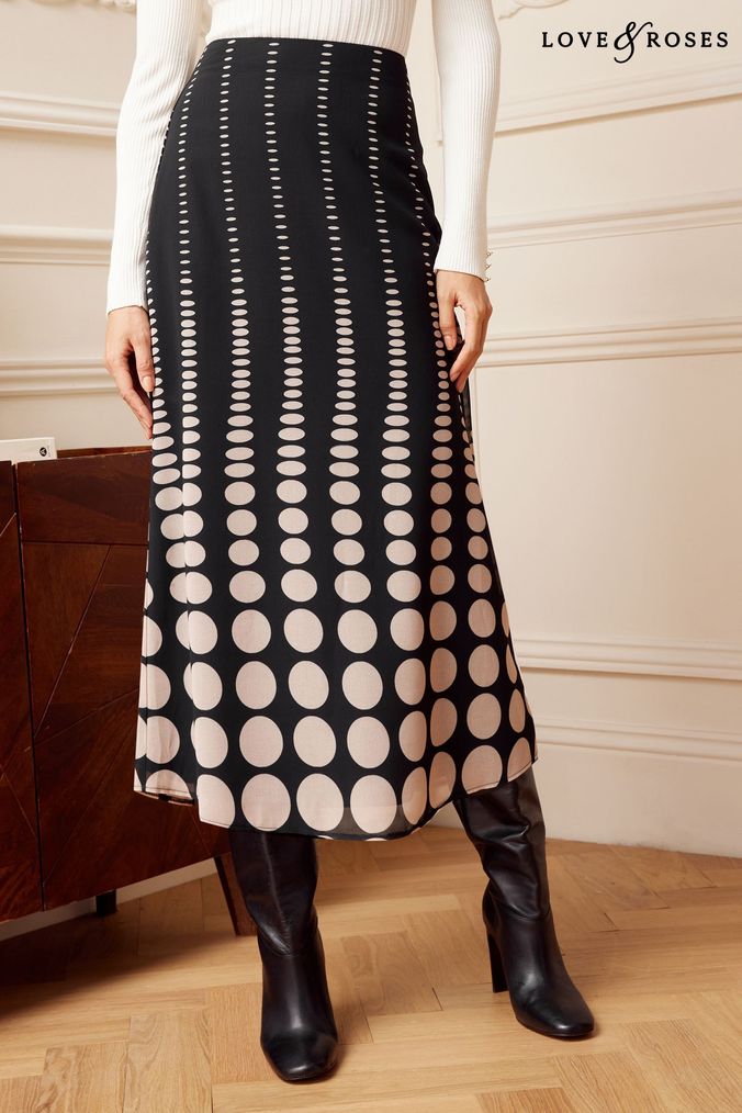 Polka dot cheap skirt next
