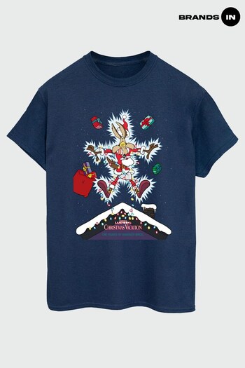 Brands In NAVY WB 100 Looney Tunes National Lampoon Men Navy T-Shirt (K68826) | £23